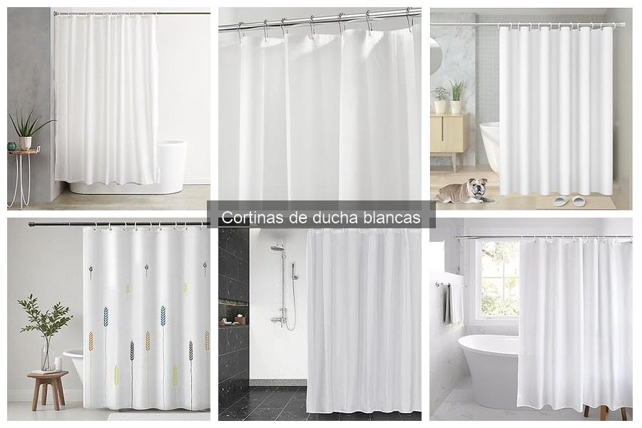 Comparativa de Cortinas de Ducha Blancas y de Colores