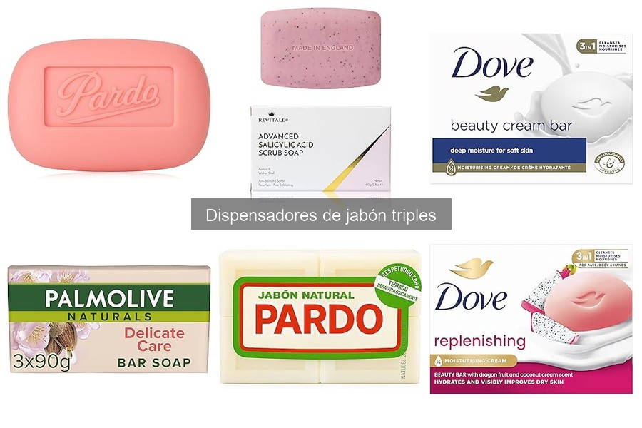 Comparativa de dispensadores de jabón triples: mejores marcas