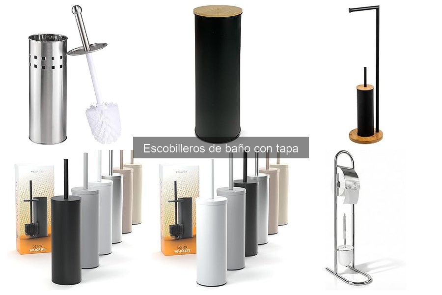 Comparativa de escobilleros de baño con tapa: marcas y precios