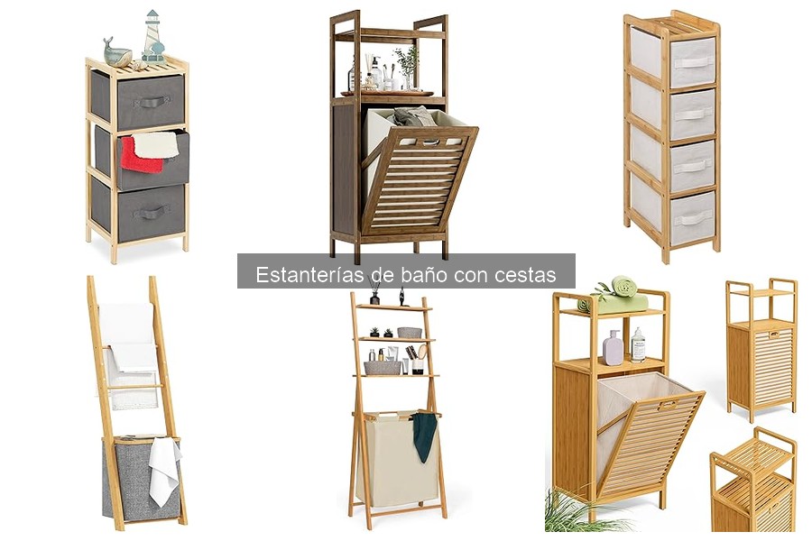 Comparativa de estanterías de baño con cestas de marcas