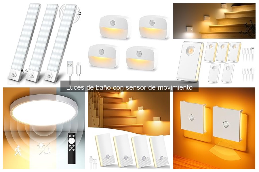 Comparativa de luces de baño con sensor de movimiento