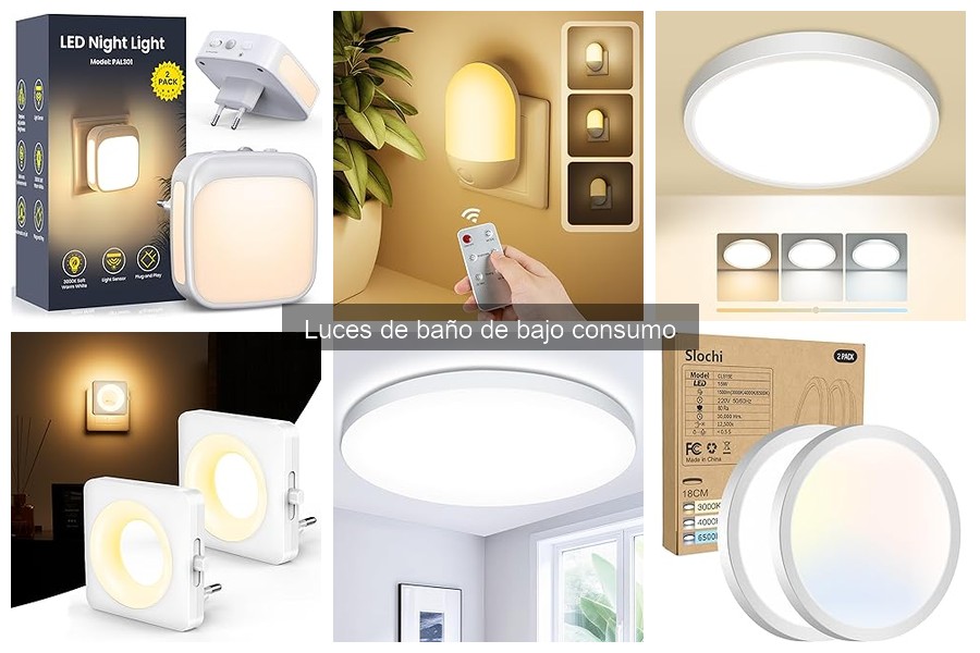 Comparativa de luces de baño de bajo consumo: marcas y modelos