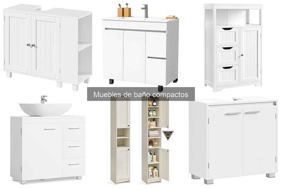 Comparativa de materiales en muebles de baño compactos