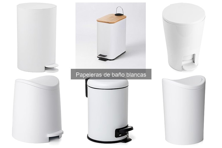 Comparativa de Materiales para Papeleras de Baño Blancas