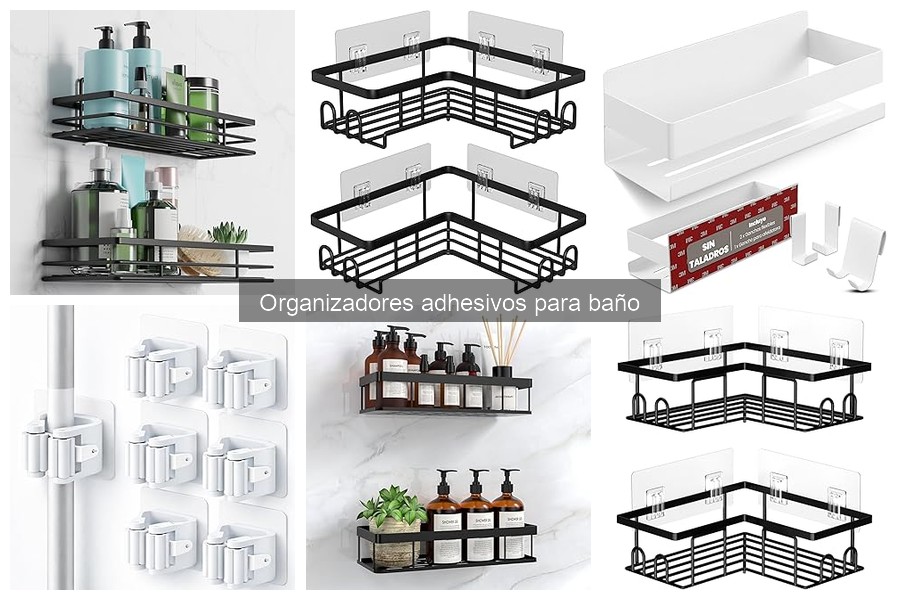 Comparativa de organizadores adhesivos para baño 2023