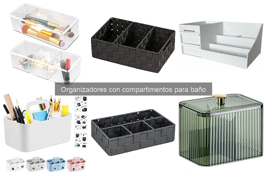 Comparativa de organizadores de baño: plástico, madera y metal