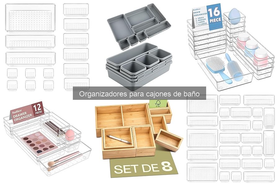 Comparativa de Organizadores para Cajones de Baño a Buen Precio