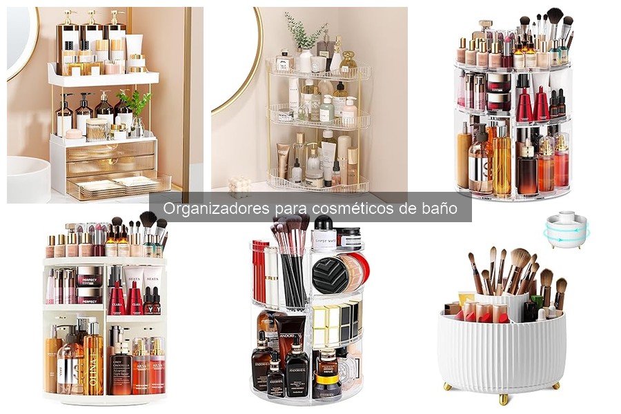 Comparativa de Organizadores para Cosméticos en Baño