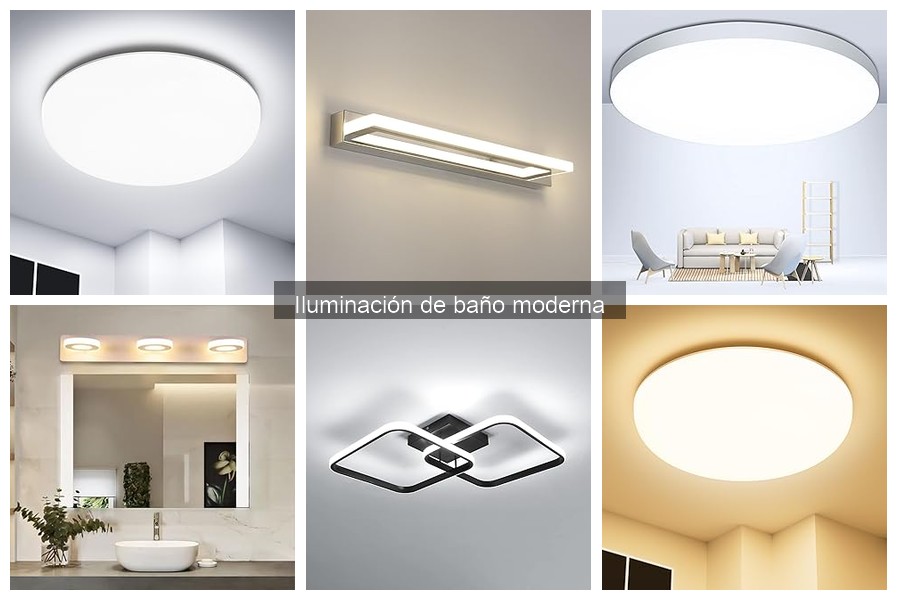 Comparativa de Plafones LED para Iluminación de Baño Moderna