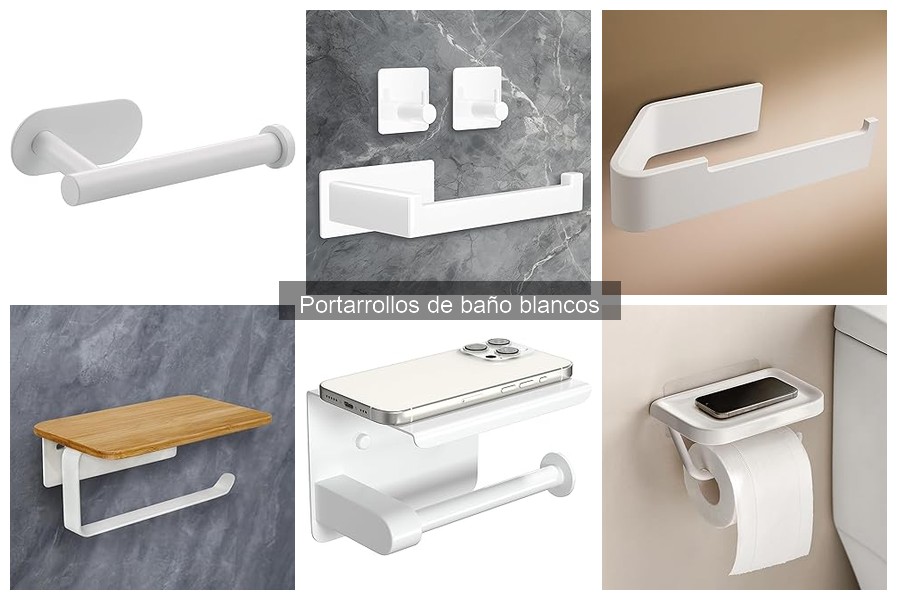 Comparativa de Portarrollos de Baño Blancos y Colores