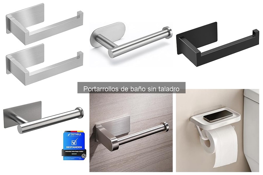Comparativa de portarrollos de baño: sin taladro vs tradicionales