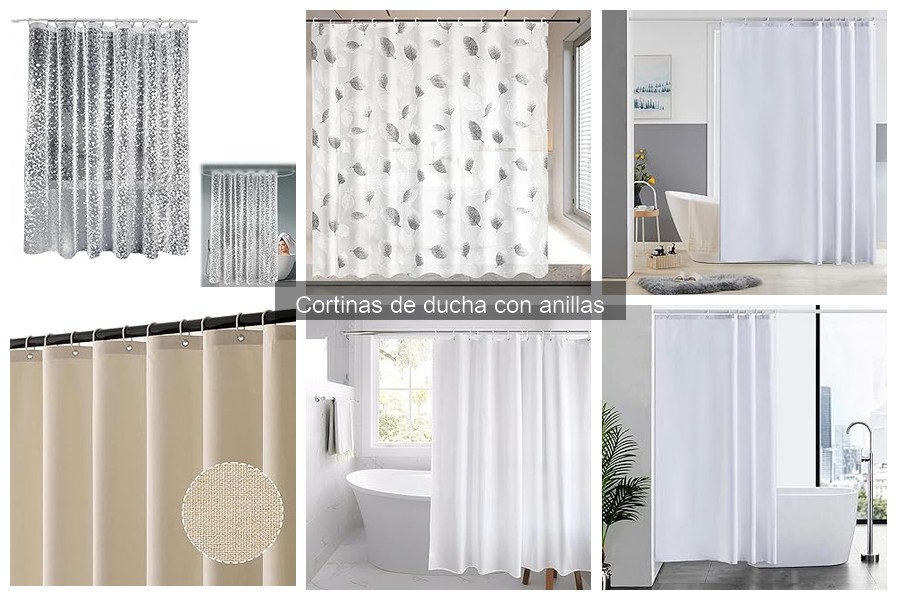 Comparativa de precios de cortinas de ducha con anillas
