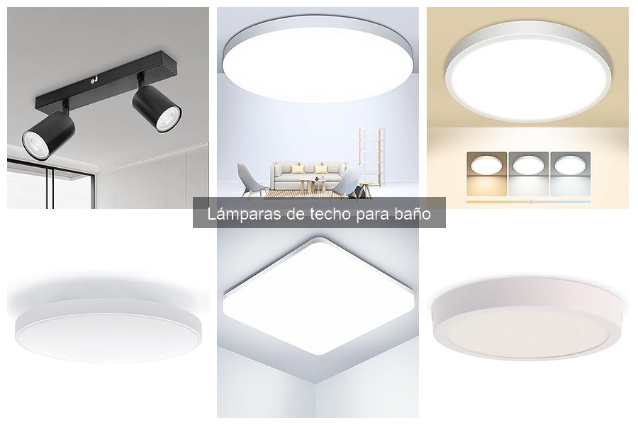 Comparativa de precios de lámparas de techo para baño