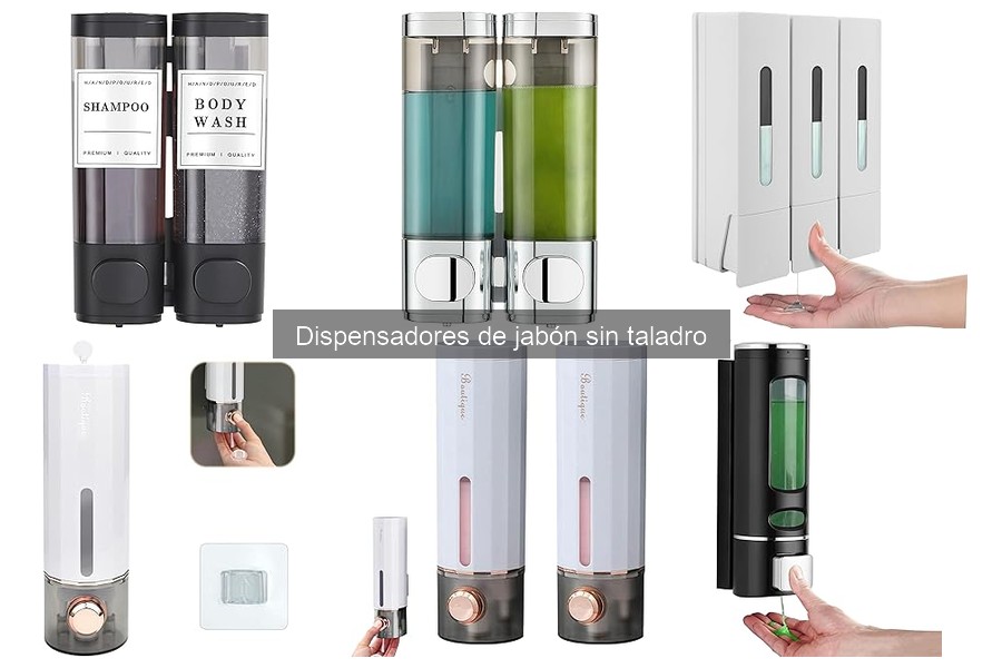 Comparativa: Dispensadores de jabón sin taladro vs con taladro