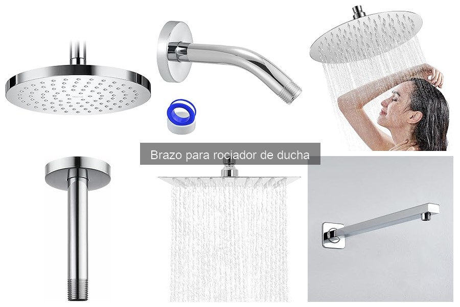 Comparativa entre brazos fijos y ajustables para ducha