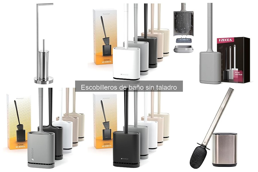 Comparativa: Escobilleros de baño sin taladro vs con taladro