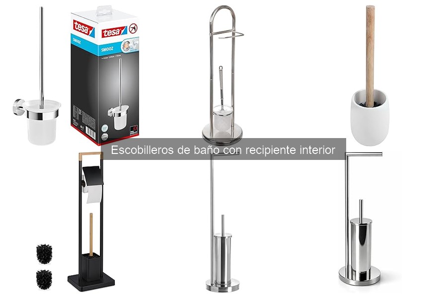 Comparativa escobilleros de baño: tradicionales vs. con recipiente