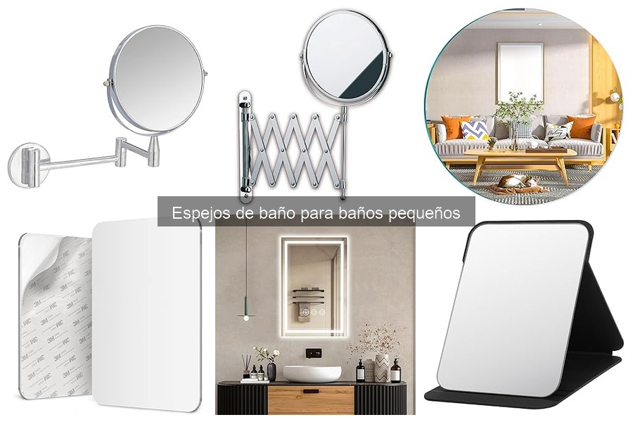 Comparativa: Espejos de baño con y sin luz para espacios pequeños