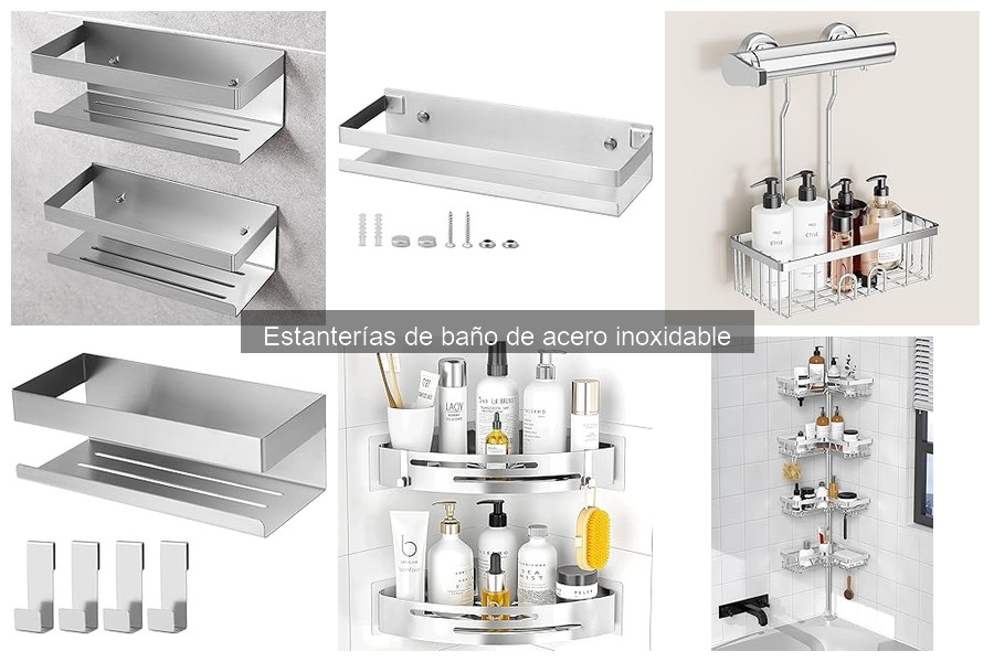 Comparativa Estanterías de Baño: Acero Inoxidable vs Madera