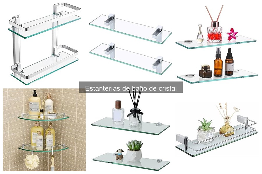 Comparativa: Estanterías de baño de cristal vs. madera
