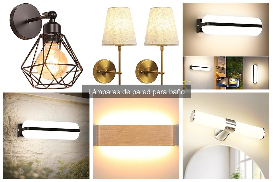 Comparativa Lámparas de Pared LED vs Halógenas para Baño