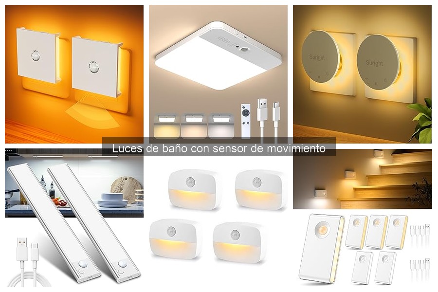Comparativa: Luces de baño con sensor de movimiento vs manuales
