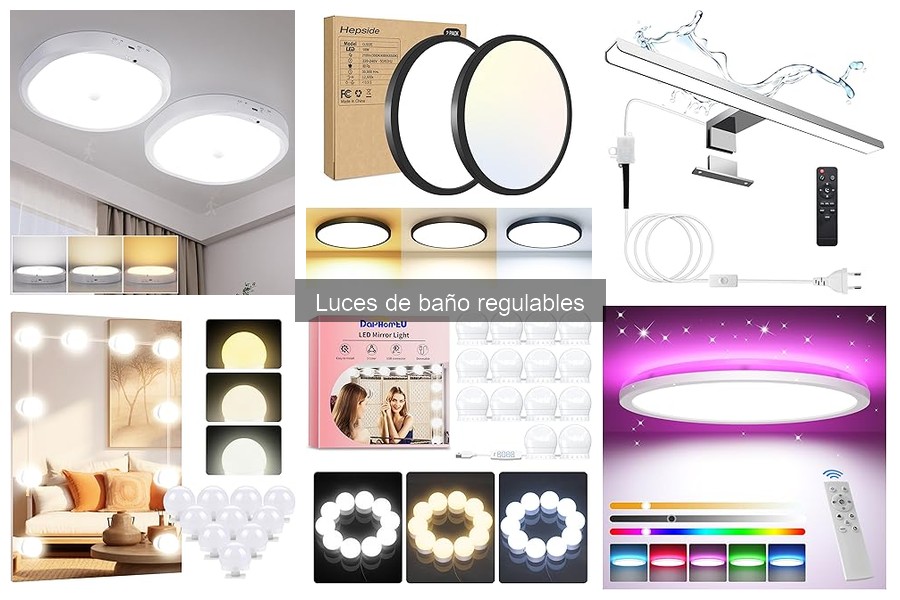 Comparativa: Luces de baño regulables vs. no regulables