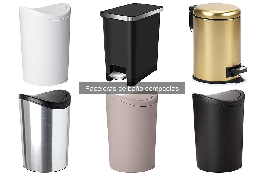 Comparativa: Papeleras de baño compactas vs. grandes
