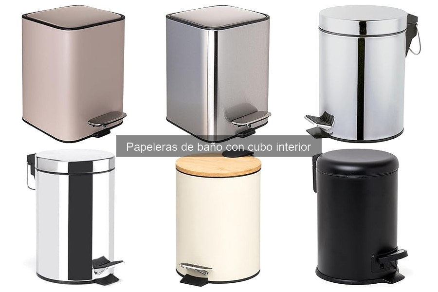 Comparativa: Papeleras de Baño con Cubo Interior vs Tradicionales