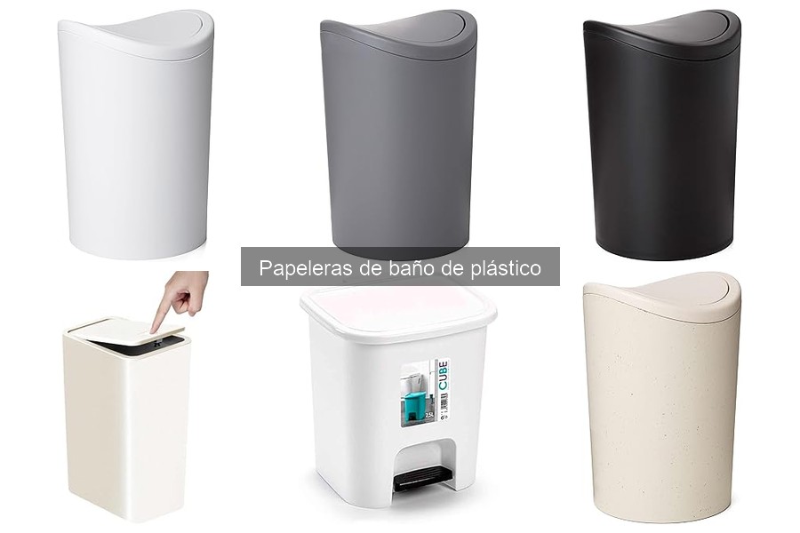 Comparativa: Papeleras de Baño de Plástico vs. Metal
