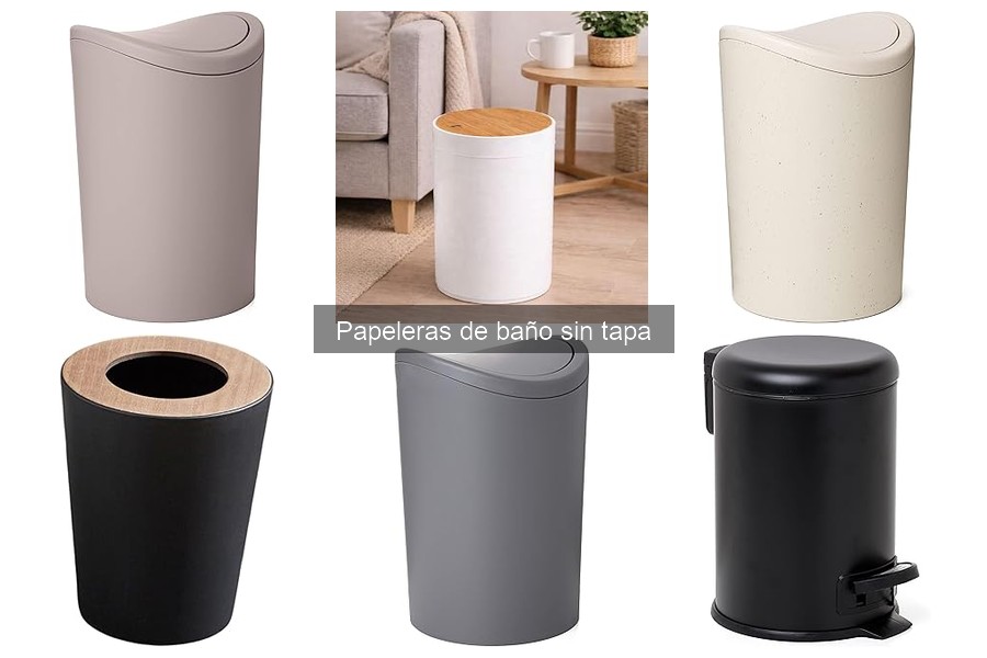 Comparativa: Papeleras de baño sin tapa vs con tapa