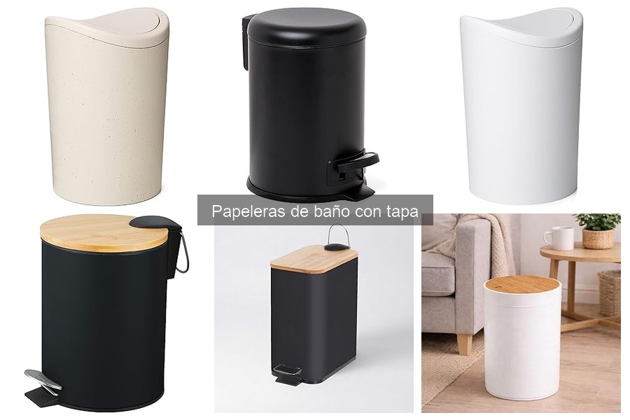 Control de olores en el baño: Papelera con tapa ideal