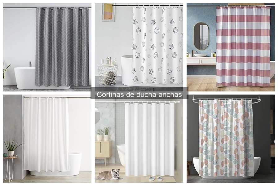 Cortinas de ducha anchas: características y beneficios