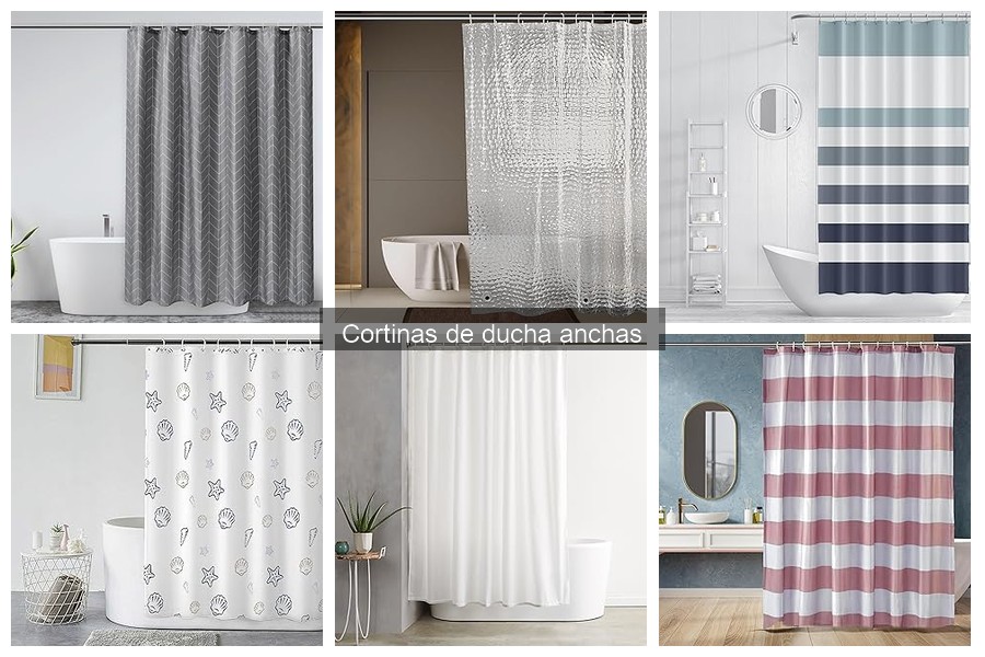 Cortinas de Ducha Anchas: Materiales y Durabilidad