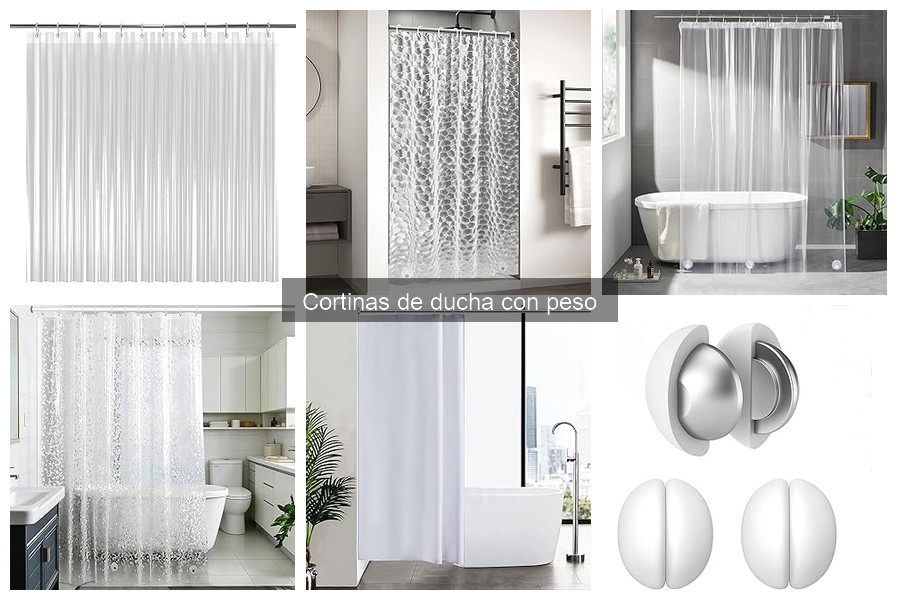 Cortinas de ducha con peso: características y beneficios
