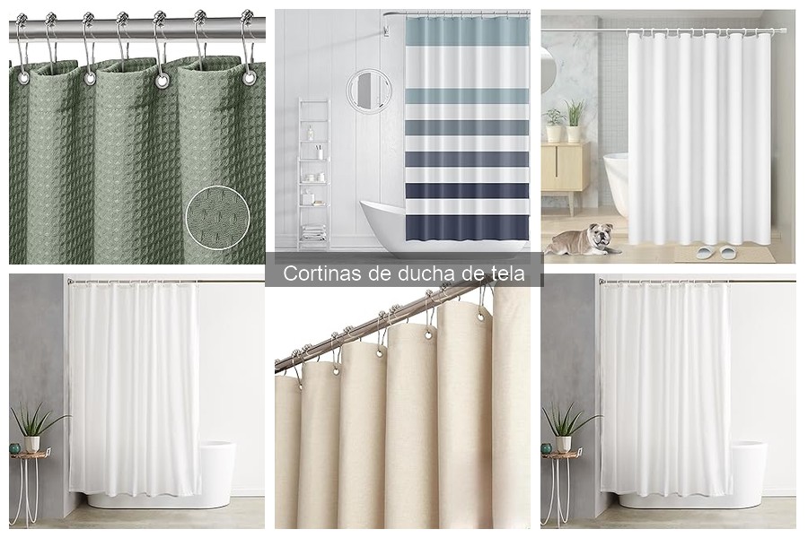 Cortinas de ducha de tela resistentes al moho: ventajas y características