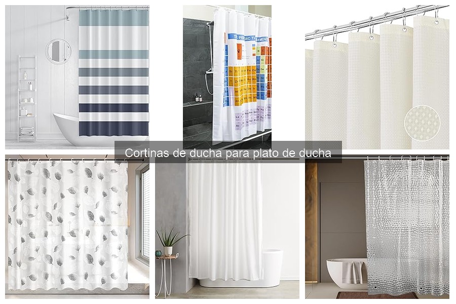 Cortinas de ducha para platos de ducha: ¿Qué son y materiales?