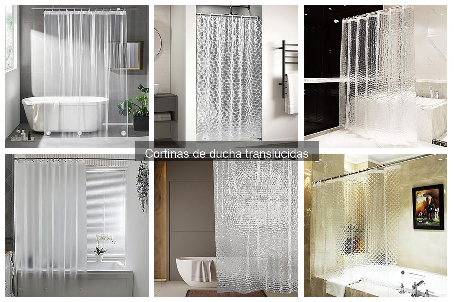 Cortinas de ducha translúcidas para cada estilo decorativo