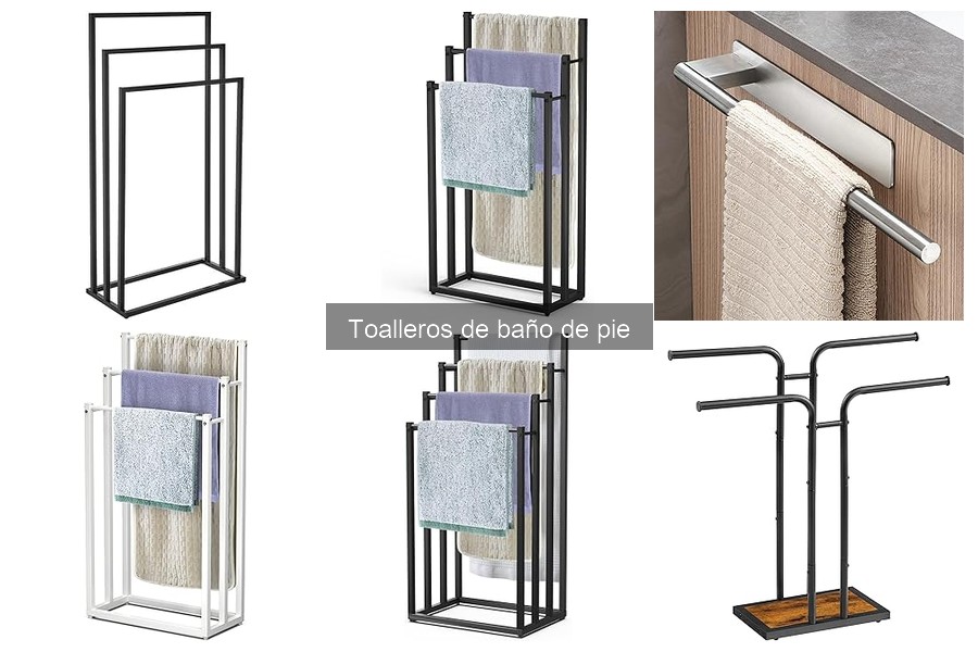 ¿Cuánto peso soporta un toallero de baño de pie?