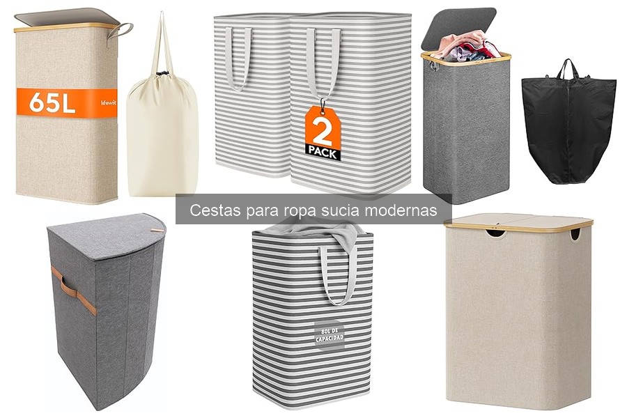 Descubre los diferentes tipos de cestas para ropa sucia modernas