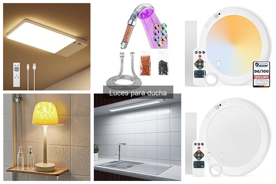 Descubre los Tipos de Luces para Ducha en el Mercado