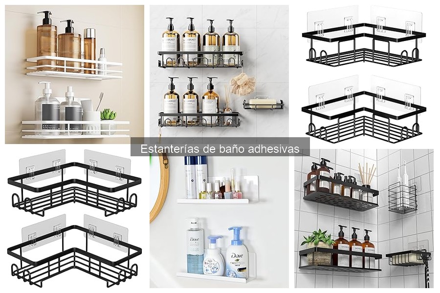 Descubre qué son las estanterías de baño adhesivas