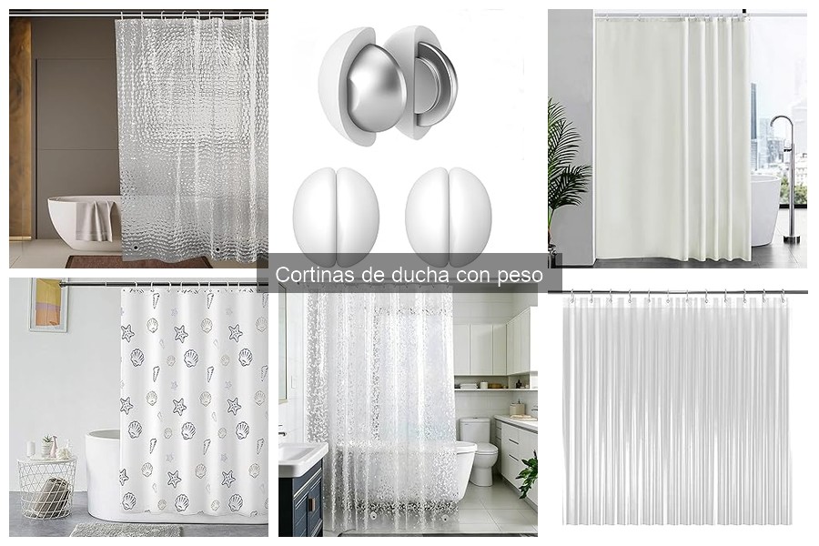 Diferencias entre cortinas de ducha con peso y sin peso