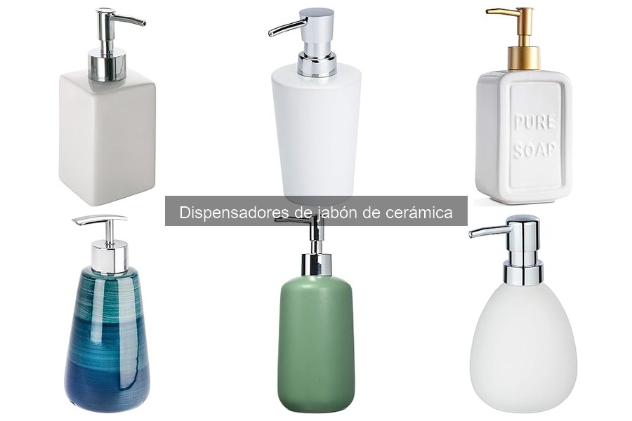 Diferencias entre dispensadores de jabón de cerámica y plástico