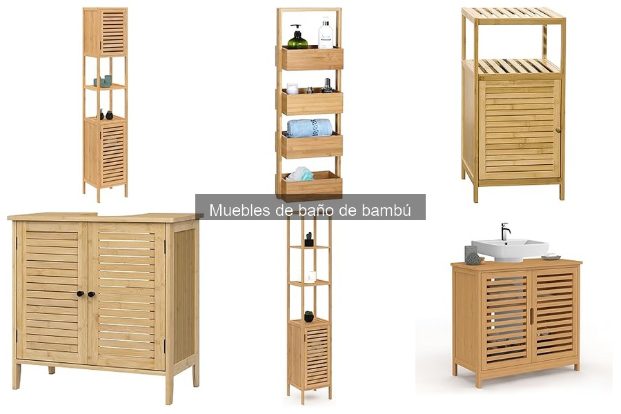 Diferencias entre muebles de baño de bambú y otros materiales