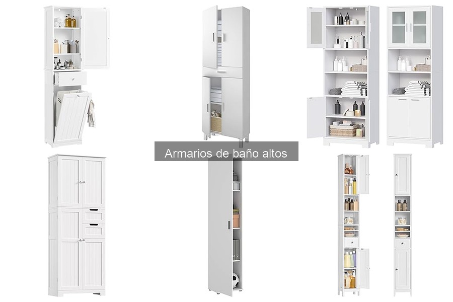 Dónde comprar armarios de baño altos: precios y opciones
