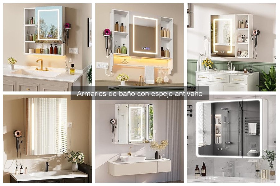 Dónde comprar armarios de baño con espejo antivaho