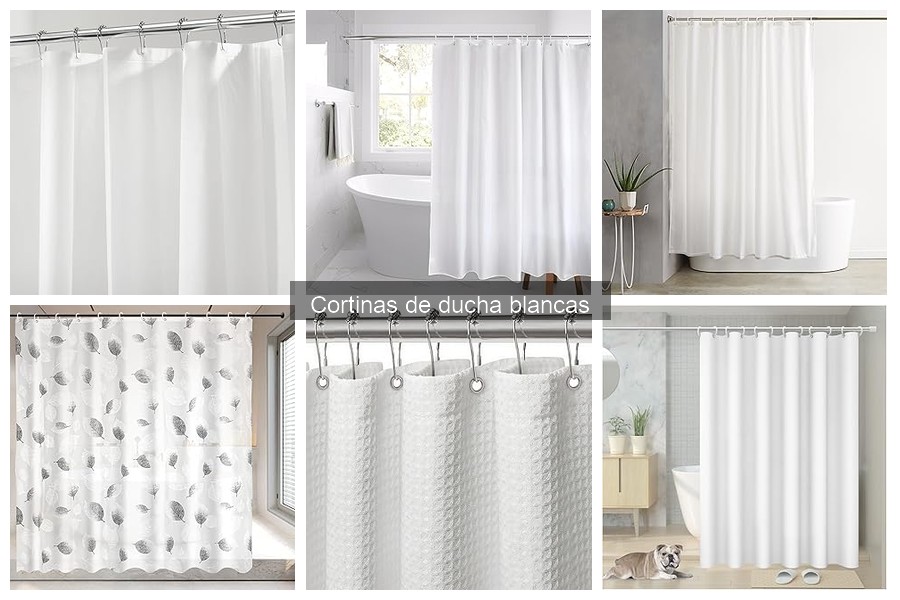 Dónde comprar cortinas de ducha blancas a buen precio