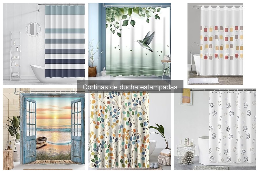Dónde comprar cortinas de ducha estampadas en ofertas