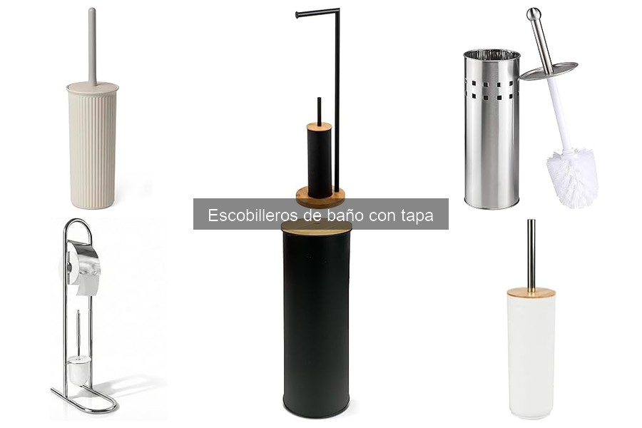 Dónde comprar escobilleros de baño con tapa y mejores precios